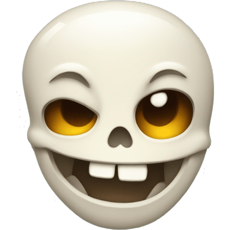 2d Cartoon Skull laughing emoji