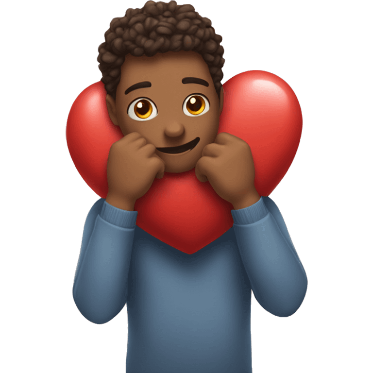 Heart that wants to hug emoji