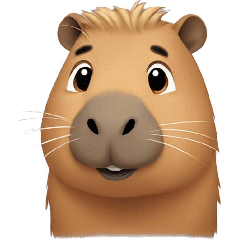 Cute capybara ￼ emoji