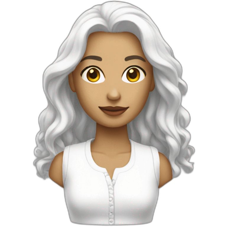 Tenue blanche emoji