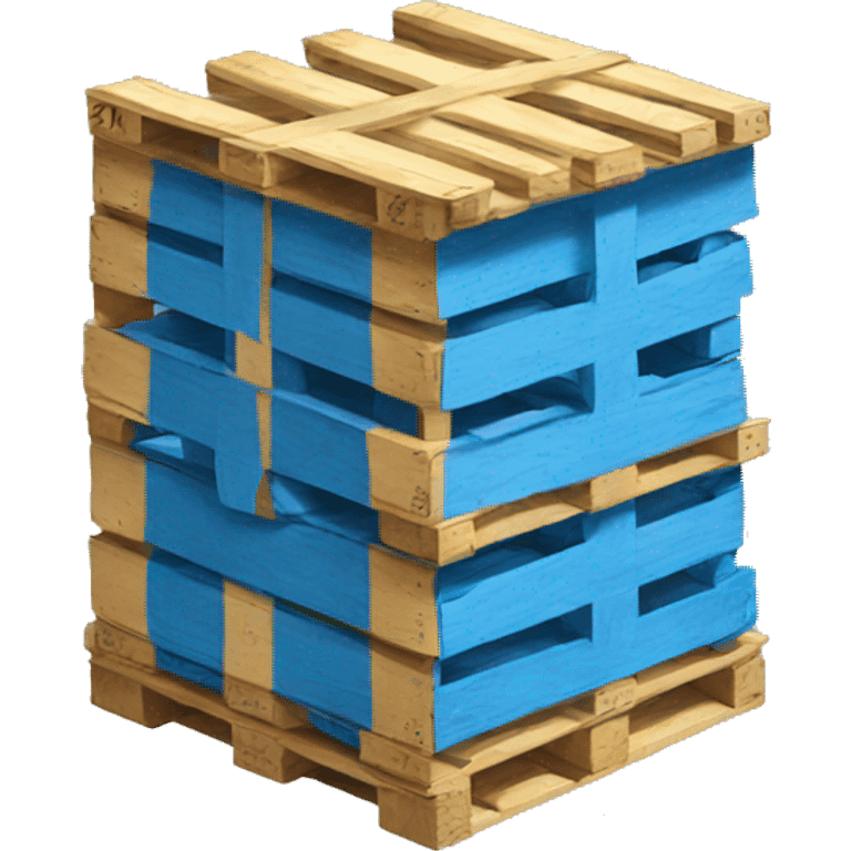 Blue pallet emoji