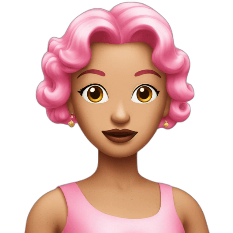 Divine in Pink Flamingoes emoji