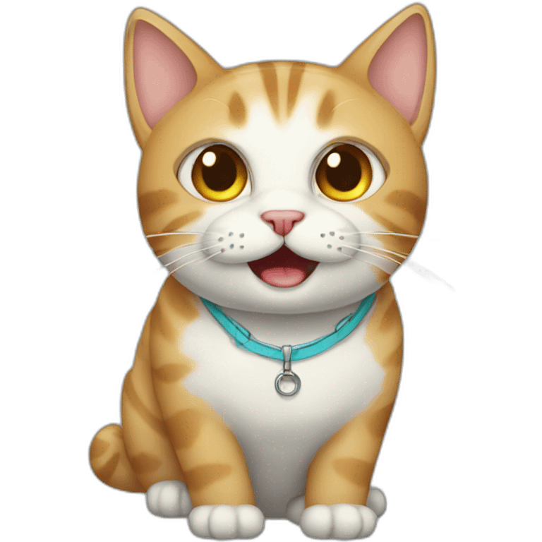 Cat with braces emoji