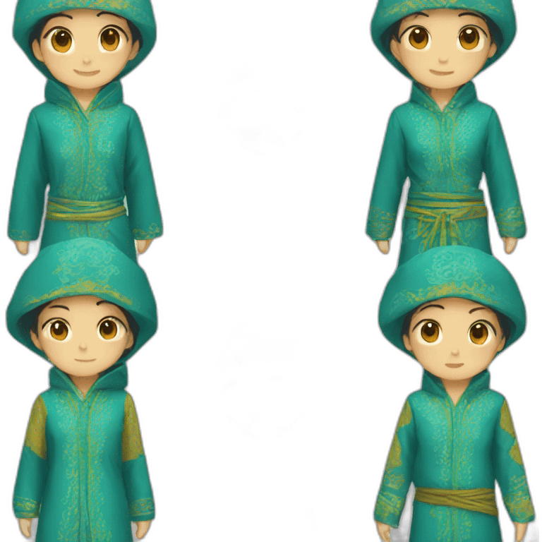 Kazakh clothes emoji