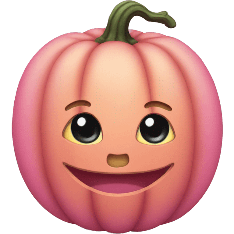 Pink pumpkin  emoji