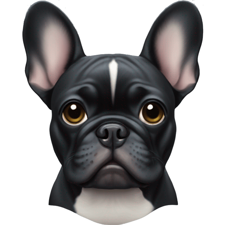 black french bulldog emoji