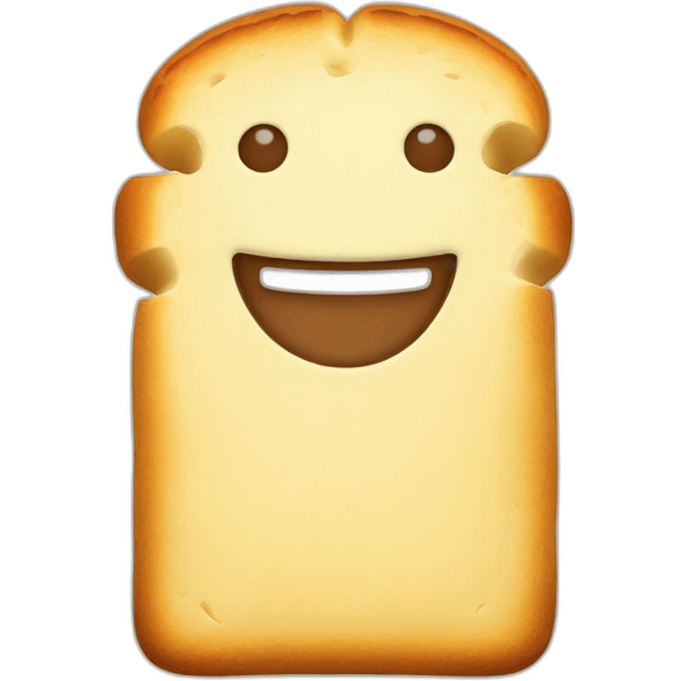 Happy bread emoji