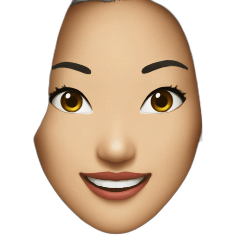 Asa Akira happy emoji