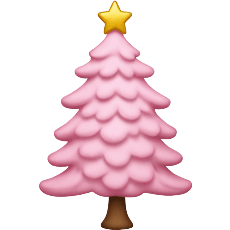 Light Pink Christmas tree emoji