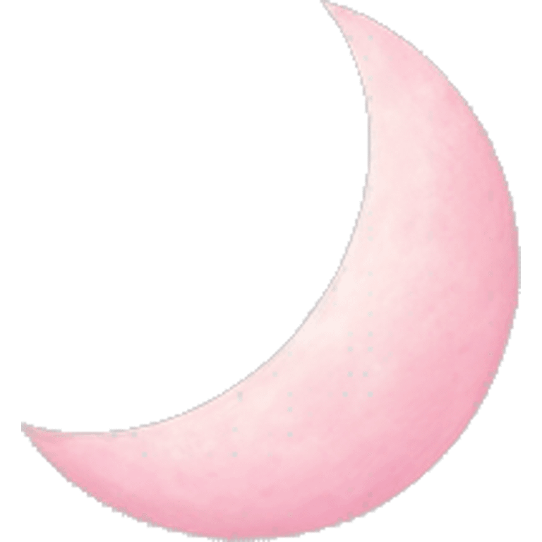 pastel pink moon emoji