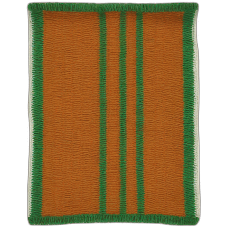 orange scout scarf with green stripes emoji