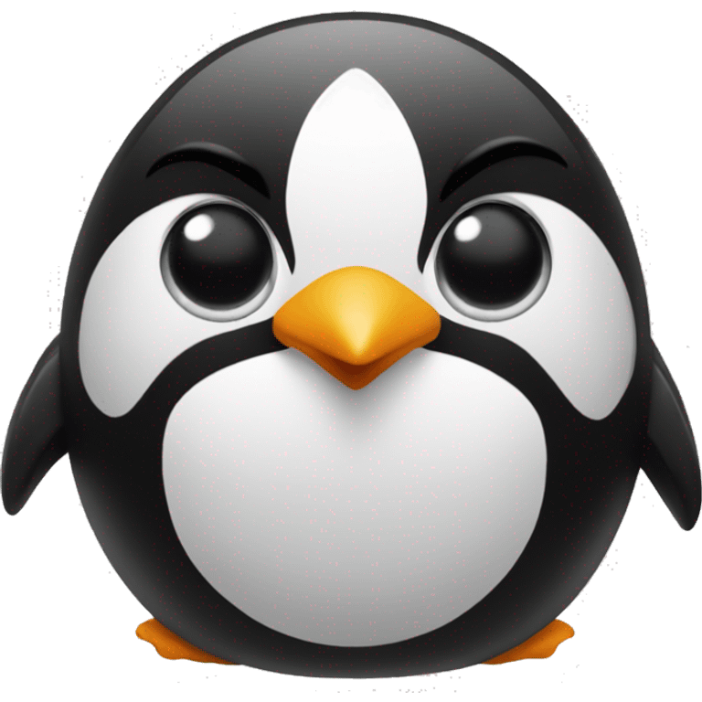 a penguin making a frat boy face emoji