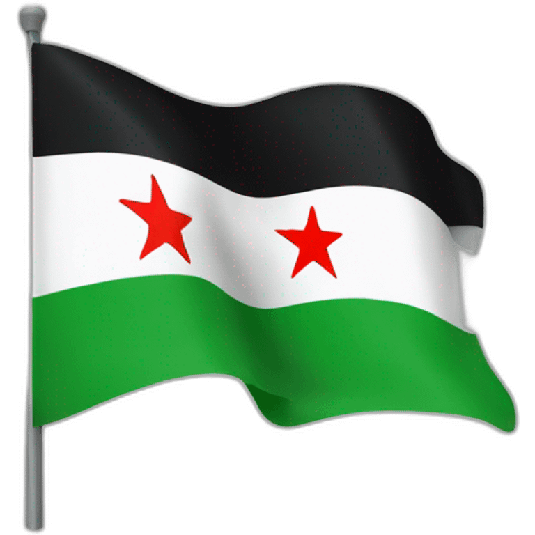 Flag of the Syrian revolution  emoji