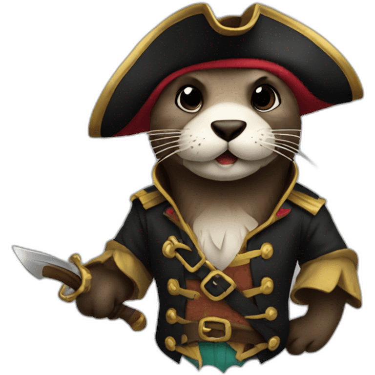 pirate otter emoji