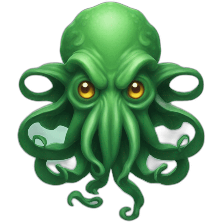 Cthulhu, the evil god of the Cthulhu Mythos emoji