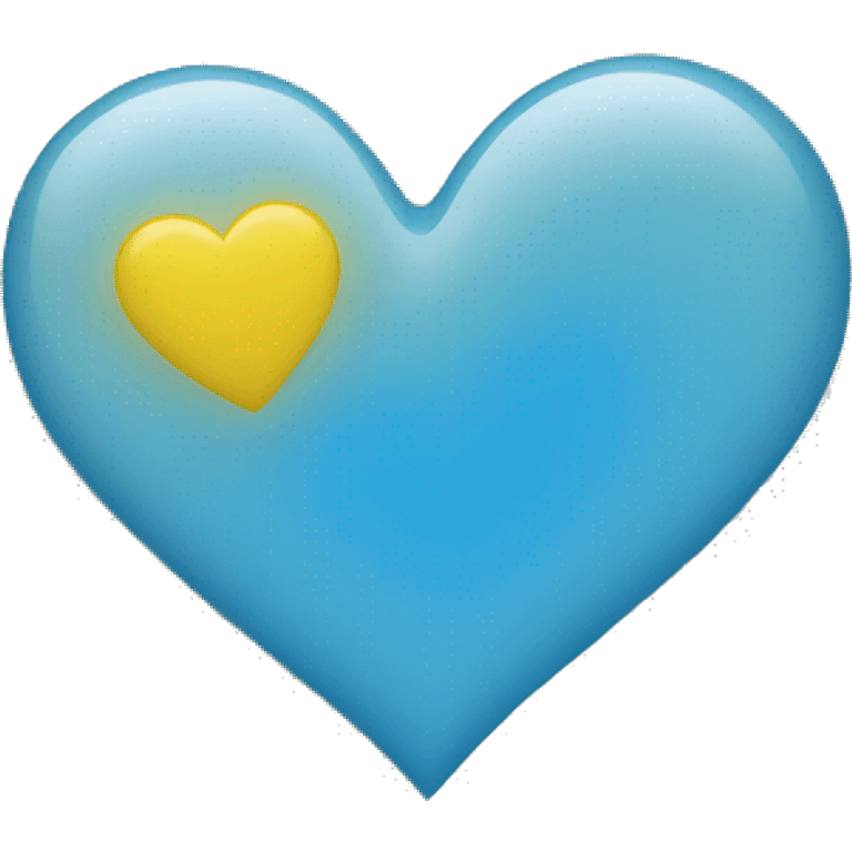 yellow-blue heart emoji