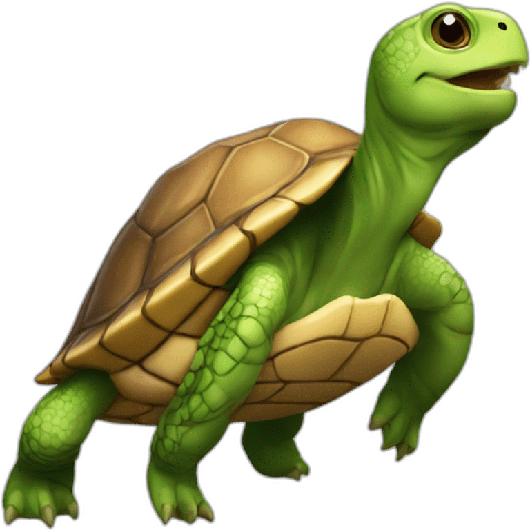 Tortue qui mange emoji