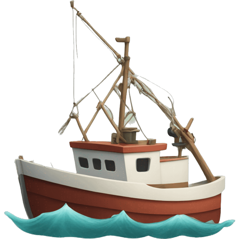 Fishing boat emoji