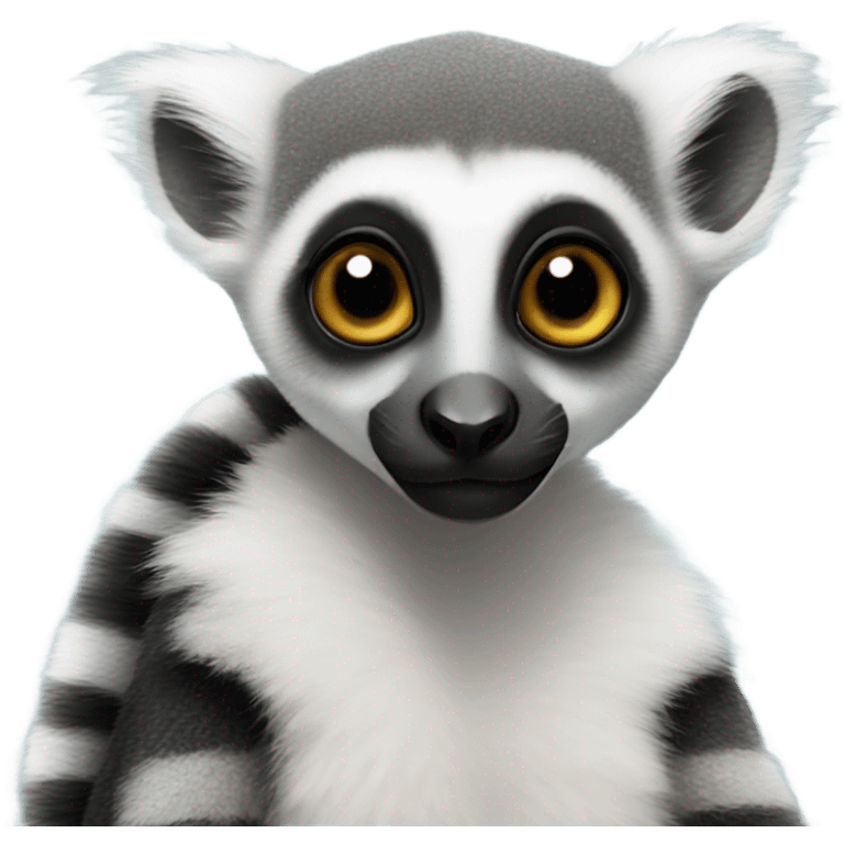 lemur in love emoji