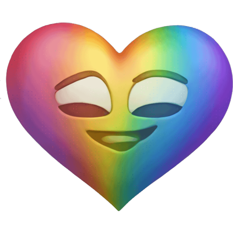 Rainbow heart emoji