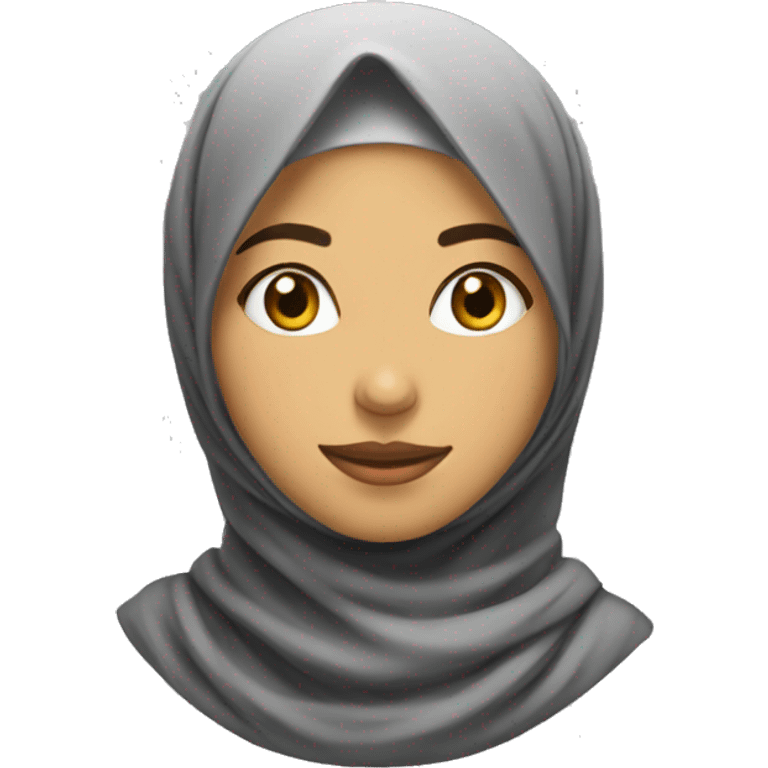 Chica con hijab emoji