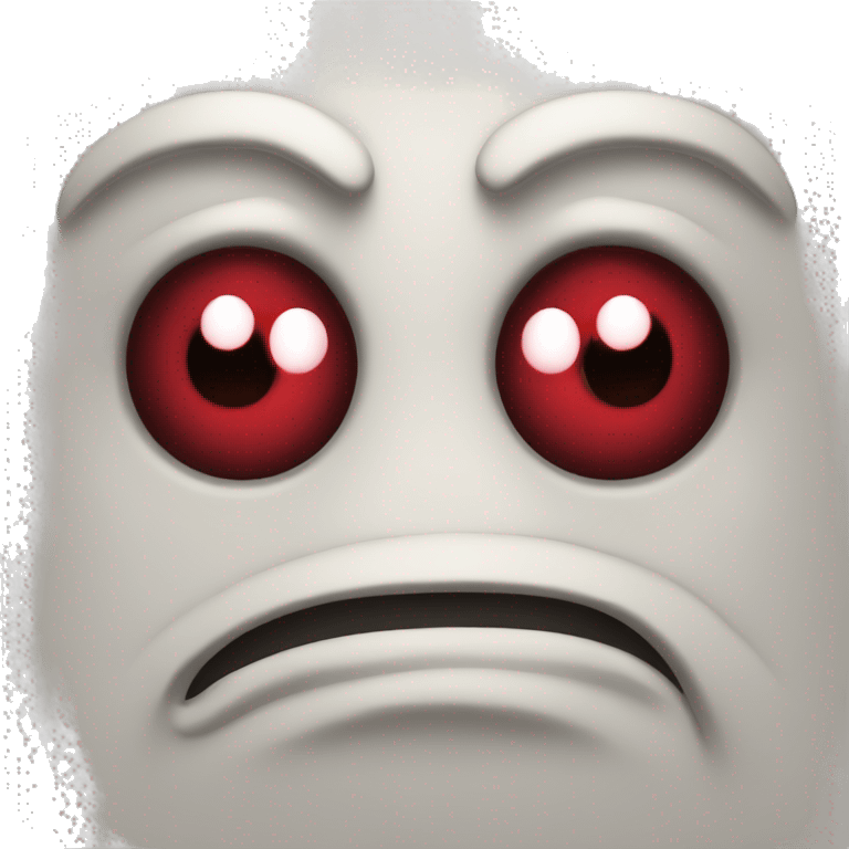 Chilling emoji with red squinting eyes  emoji