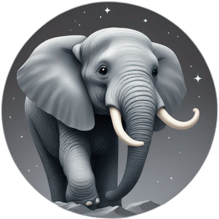 elephant on the moon emoji