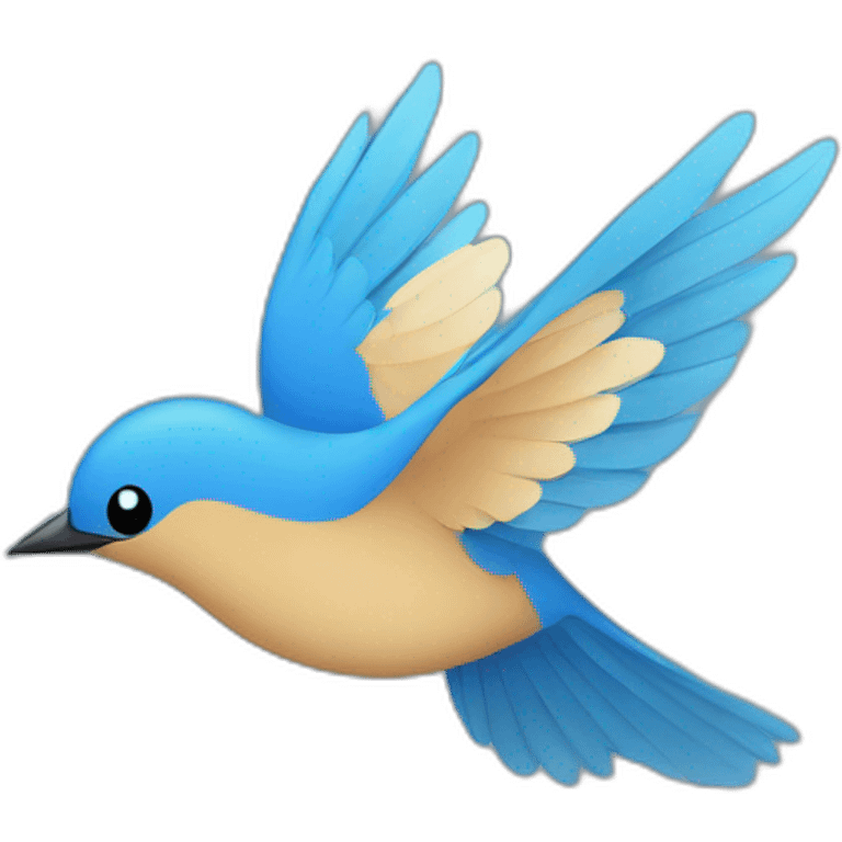 twitter blue bird logo emoji