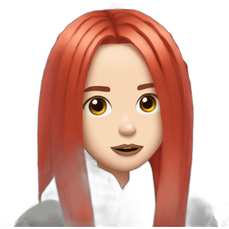 Billie eilish red hair emoji