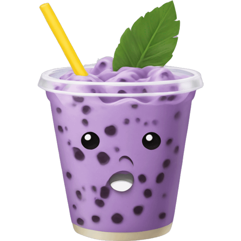  Taro boba  emoji