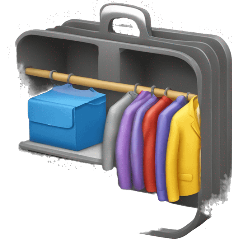 expanding file organizer with clothes emoji