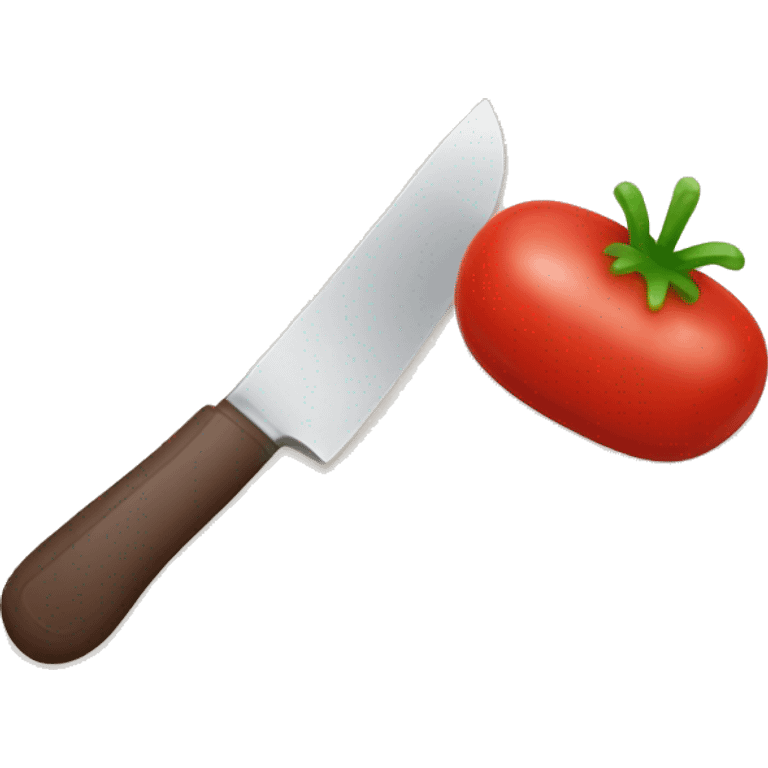 duolingo with a knife that has ketchup on it emoji