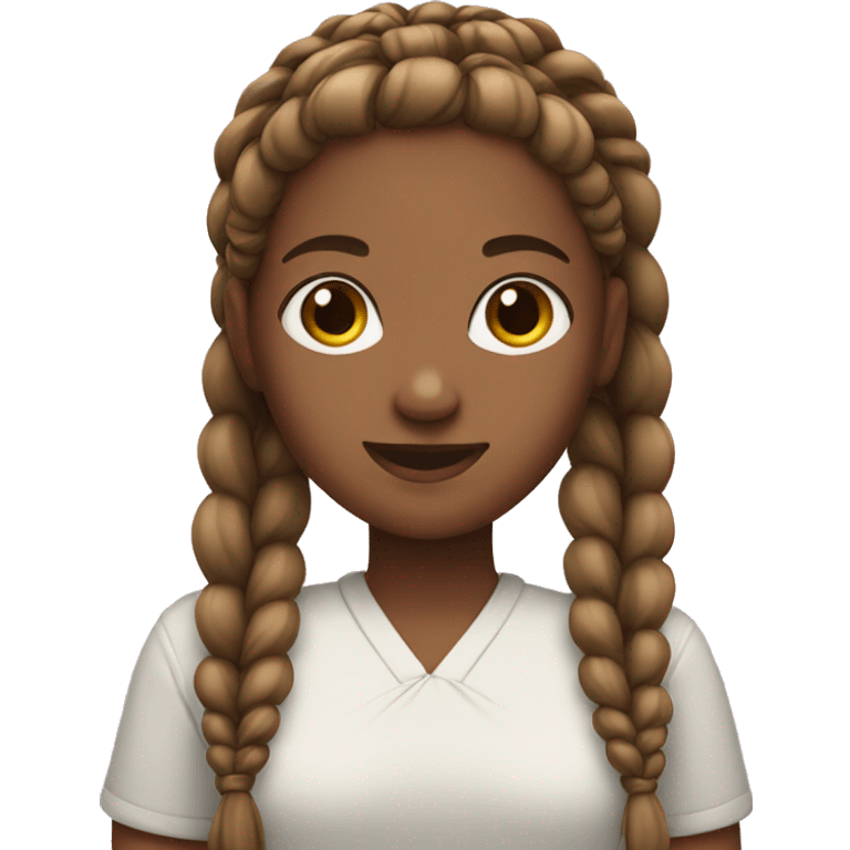 Girl with braids emoji