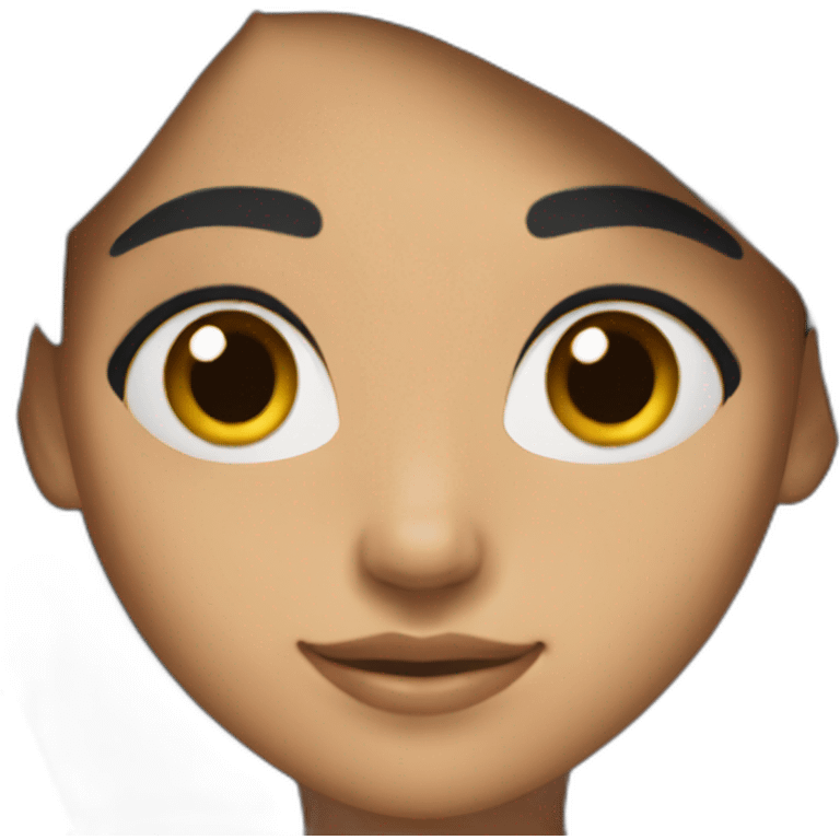 iPhone-style princess emoji with black hair, Indian girl pretty skintone  emoji