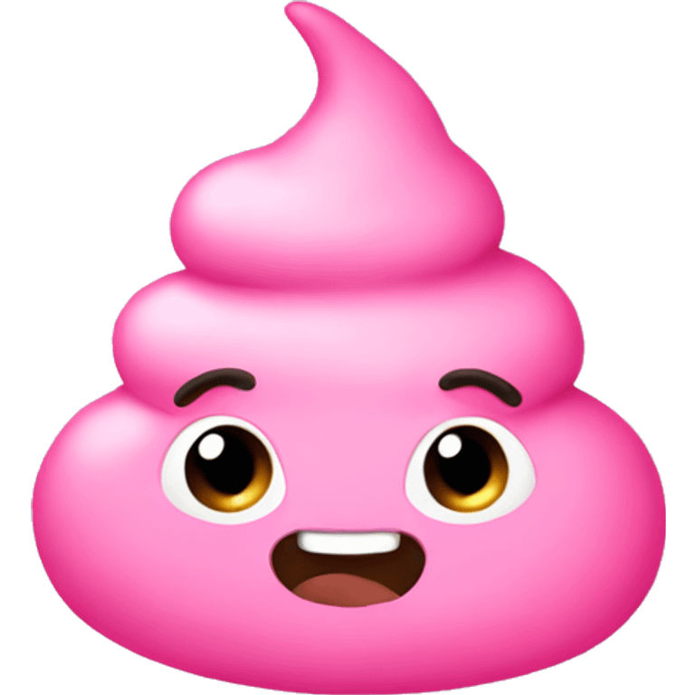 pink poop cute  emoji