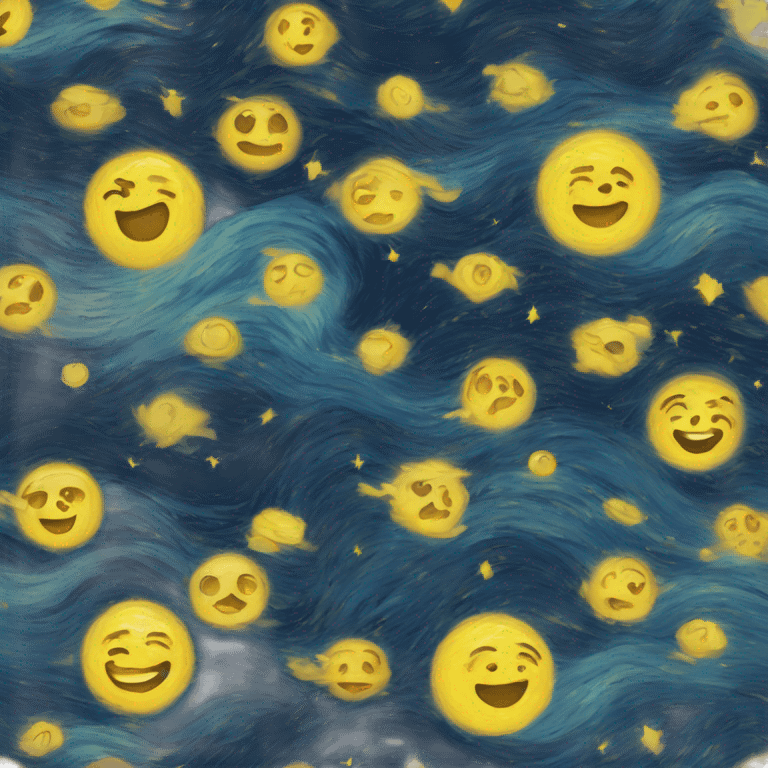 La nuit étoilée de Vincent Van Gogh emoji