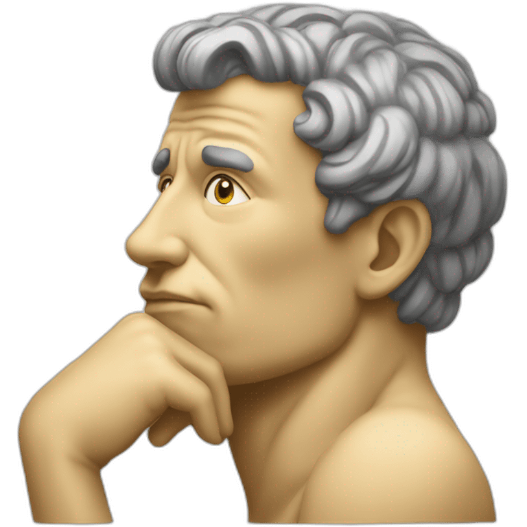 the thinker emoji