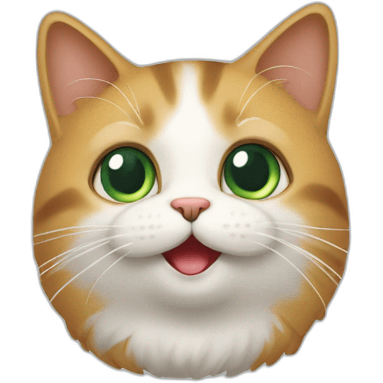 Un chat mignon emoji