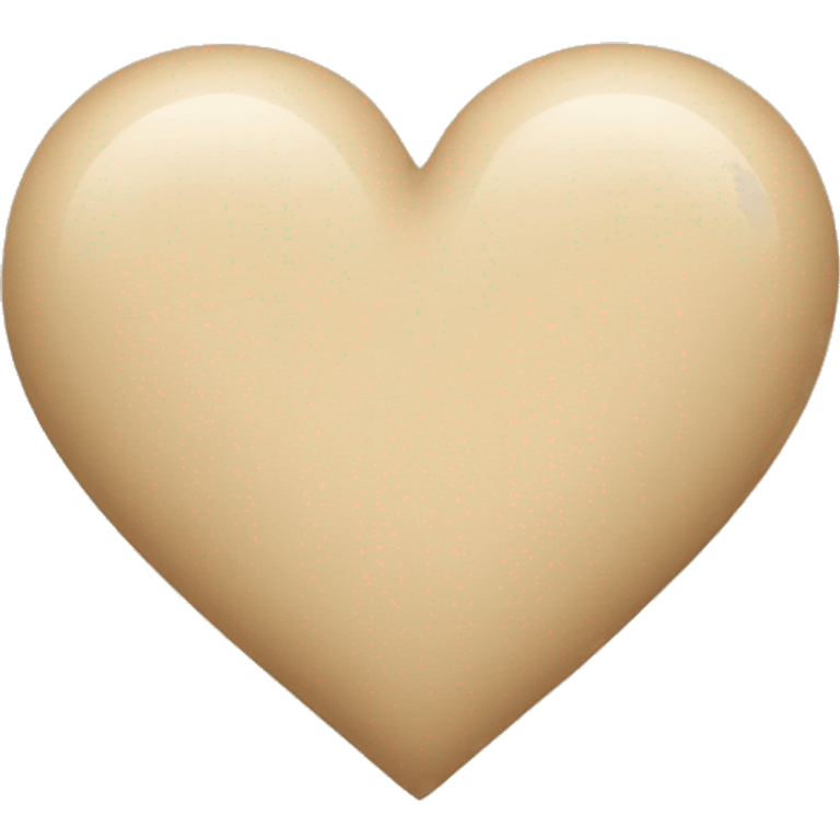 Beige heart emoji