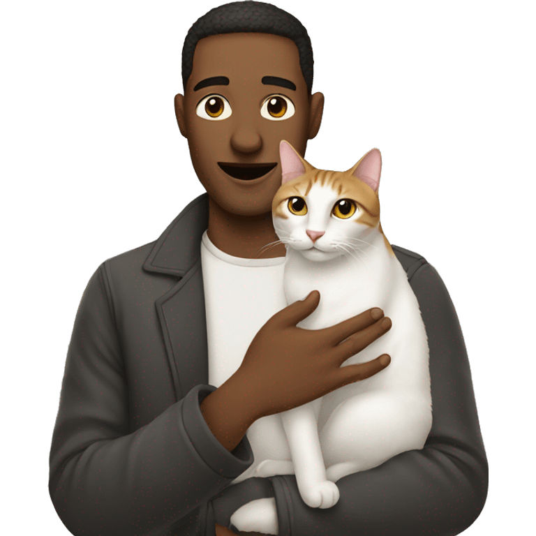 man and cat emoji