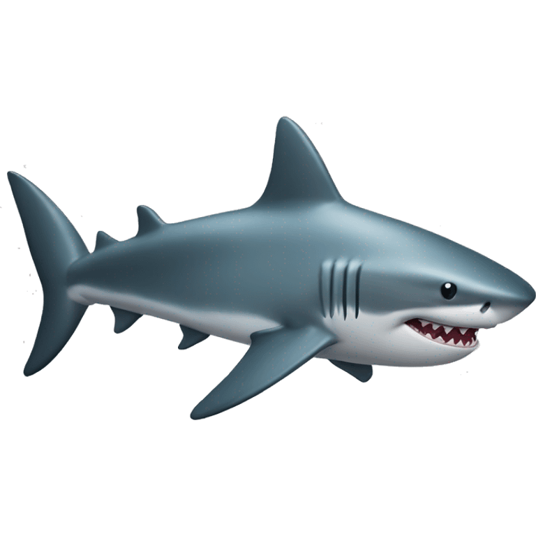 Shark with a top emoji