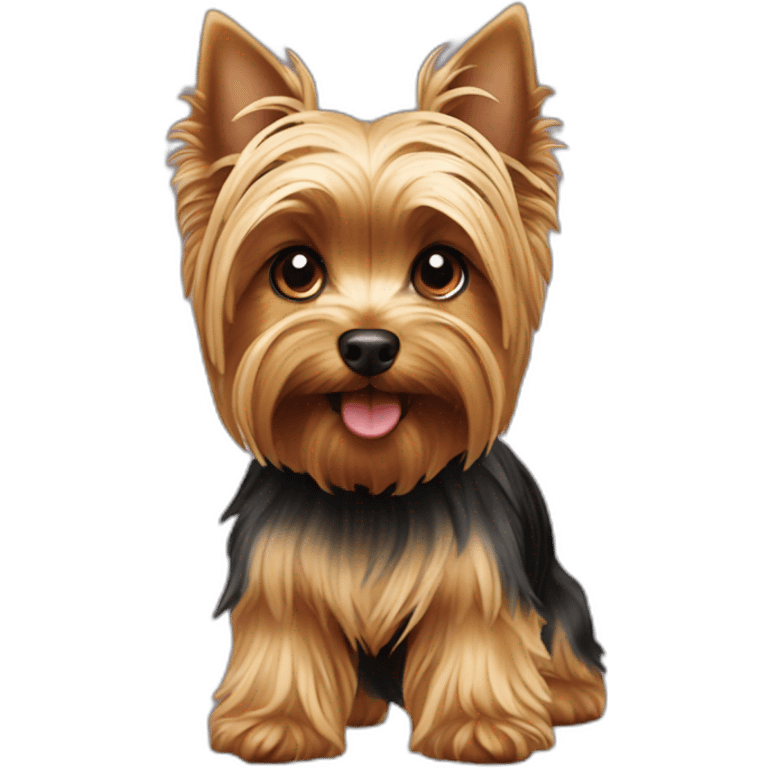 yorkshire terrier playing emoji