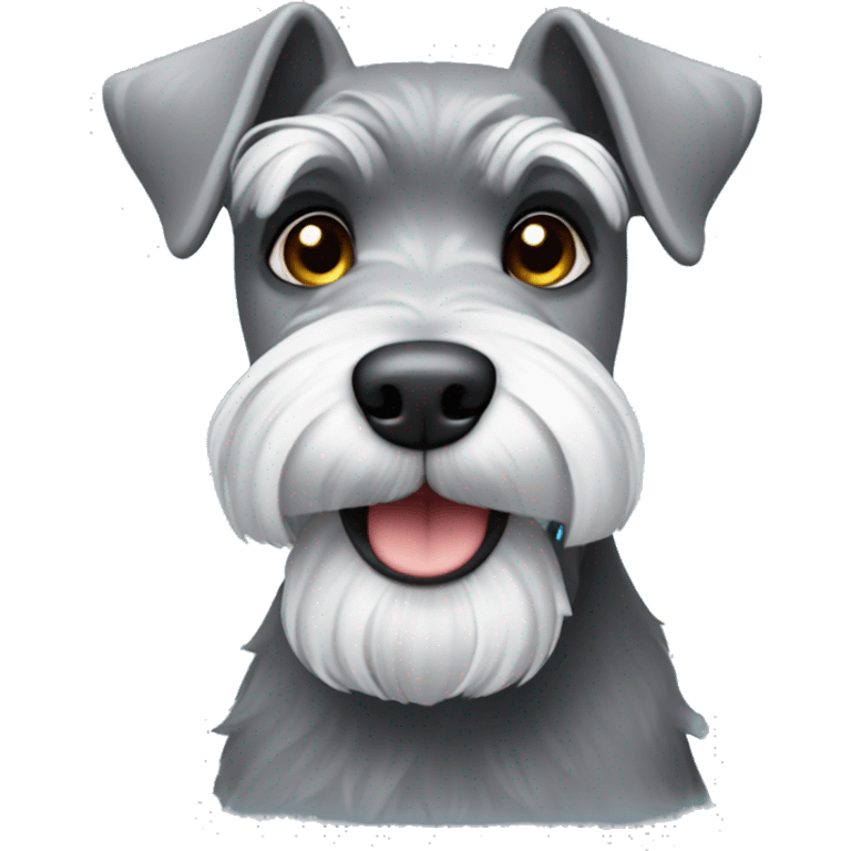 little grey schnauzer  emoji