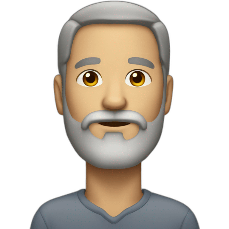 50 year old man with beard emoji