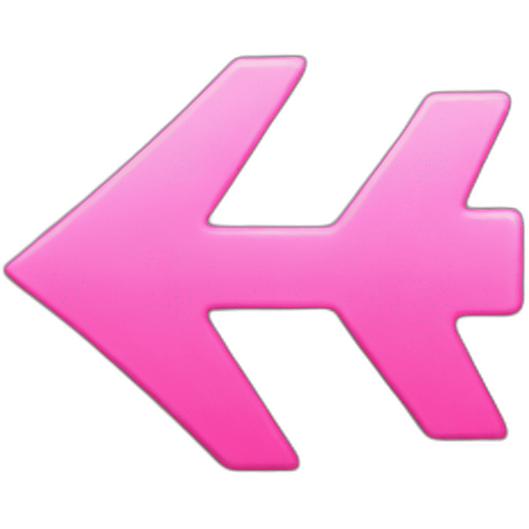 Pink arrow emoji