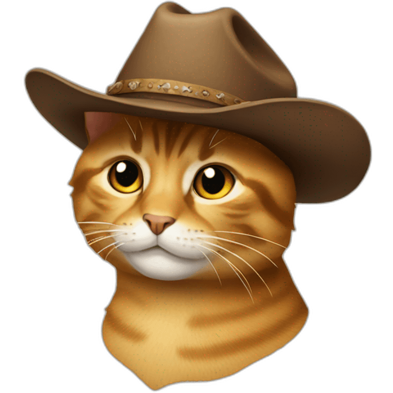 cat with a cowboy hat emoji