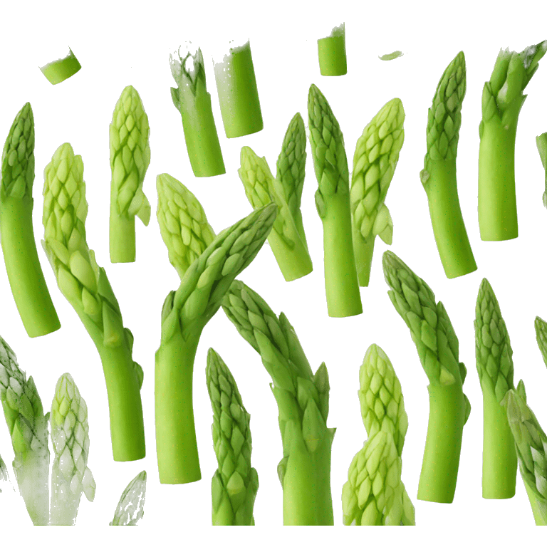 Asparagus but light them like birthday candles emoji