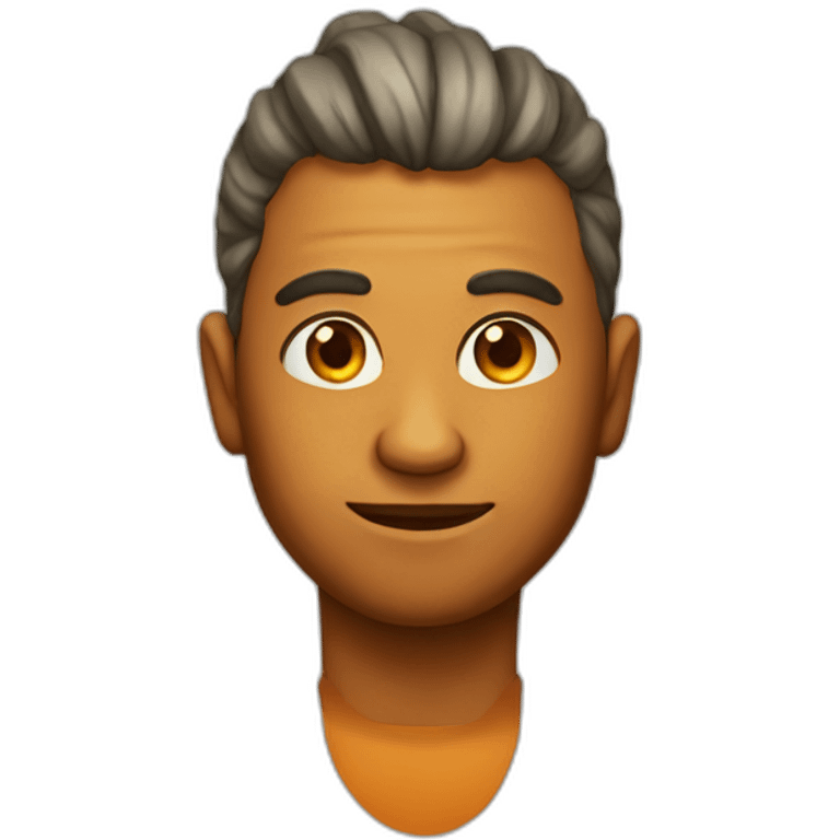 tangerian headed man emoji