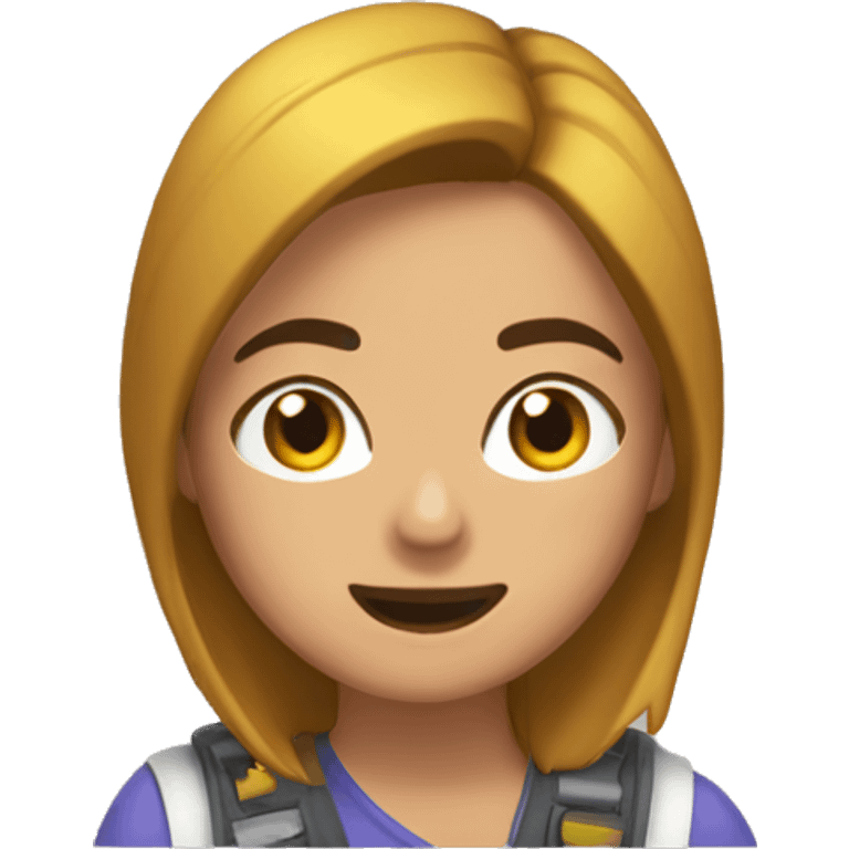 Chica haciendo piruetas emoji