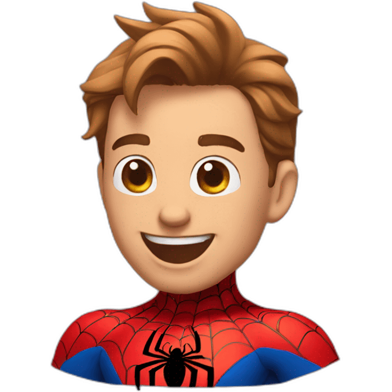 Happy Spiderman emoji